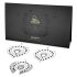 Glittrande diamant intim smyckesset - 3 delar (svart)