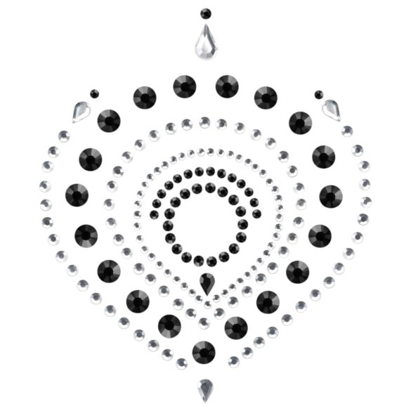 Glittrande - intim smyckesset - 3 delar - svart