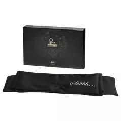   Bijoux Indiscrets Shhh Ögonbindel - premium satinsjal för bondage (svart)