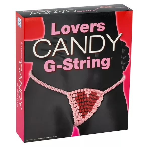 Socker - ätbar stringtrosa - hjärtformad - 145g