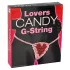 Socker - ätbar stringtrosa - hjärtformad - 145g