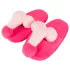 Plysch tofflor - penisform - rosa