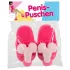 Plysch tofflor - penisform - rosa