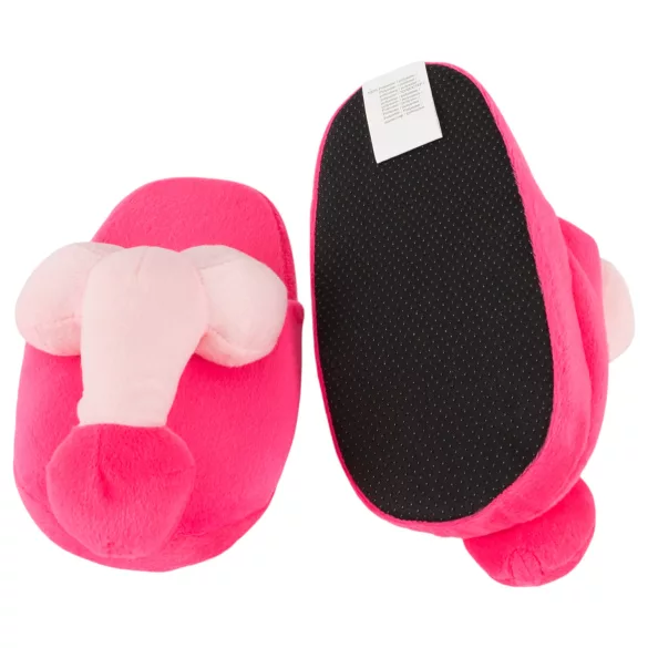 Plysch tofflor - penisform - rosa