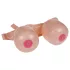 Boob Battle - uppblåsbar strap-on bröstleksak - natur