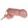 Cock Fighting - uppblåsbar strap-on dildo - naturfärg