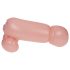 Cock Fighting - uppblåsbar strap-on dildo - naturfärg