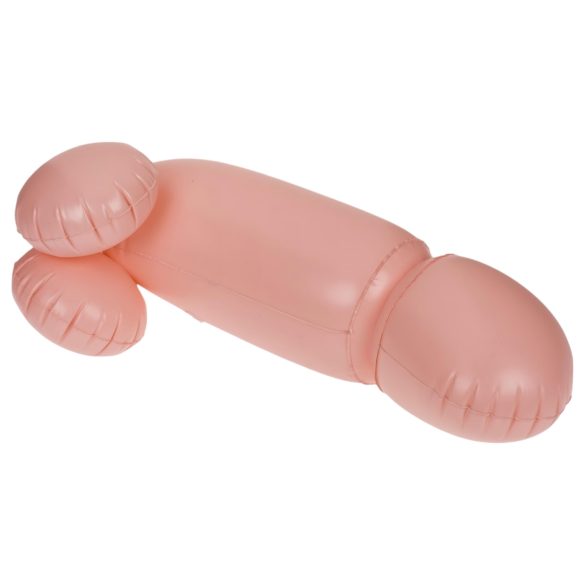 Cock Fighting - uppblåsbar strap-on dildo - naturfärg