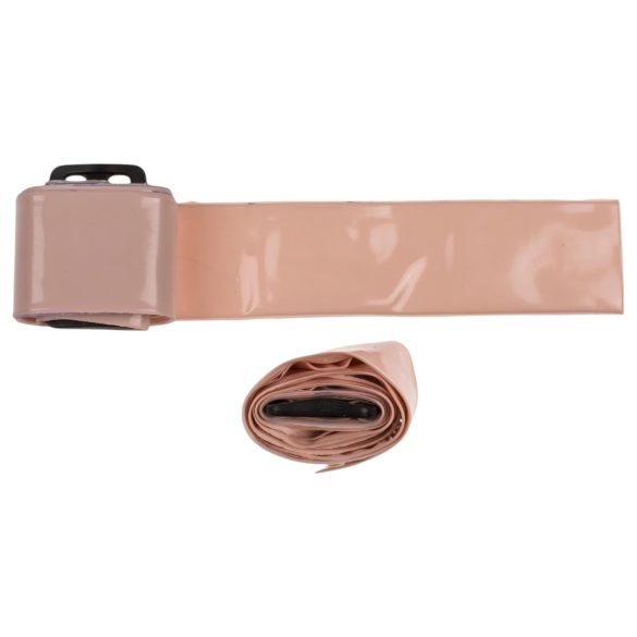 Cock Fighting - uppblåsbar strap-on dildo - naturfärg