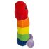 Regnbågsfärgad plyschsnopp - 30 cm