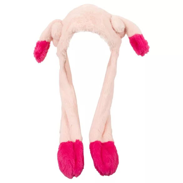 Mössa med rörliga öron - rosa