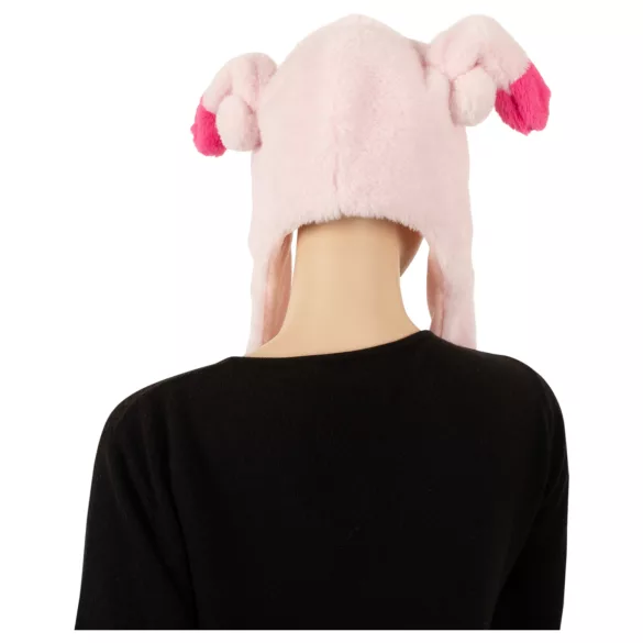 Mössa med rörliga öron - rosa