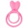 Pulselock Cocktura - penis- och pung-ring med kaninmotiv (rosa)