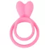 Pulselock Cocktura - penis- och pung-ring med kaninmotiv (rosa)