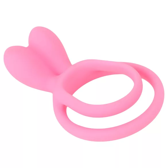 Pulselock Cocktura - penis- och pung-ring med kaninmotiv (rosa)
