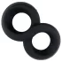 Pulselock Taur - dubbel penis- och pung-ring (svart) - 20 mm