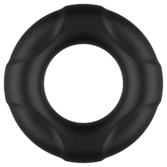 Pulselock Cirkl - penisring i silikon (svart) - 18 mm
