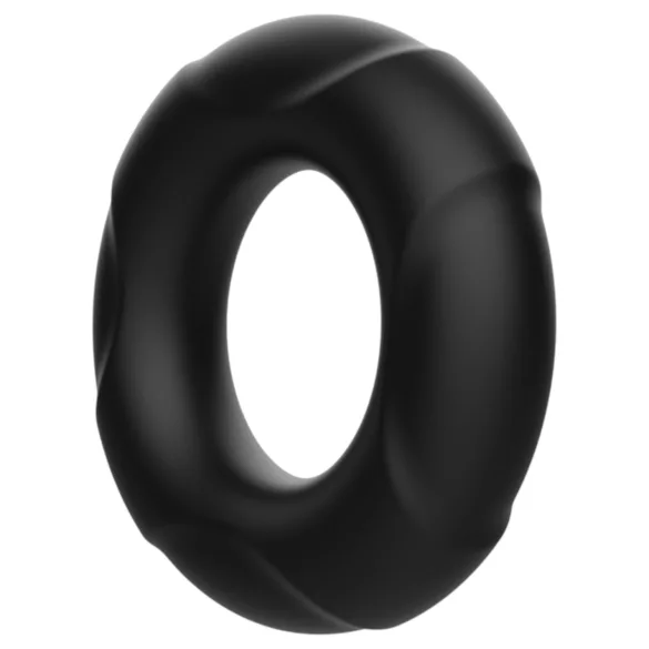 Pulselock Cirkl - silikonpenisring (svart) - 26 mm