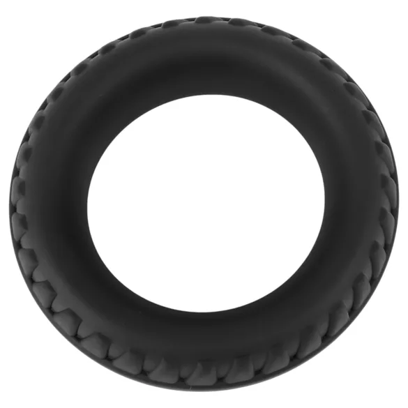 Pulselock Forge - silikonpenisring med däckmönster (svart) - 35 mm