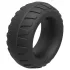 Pulselock Oak - extra tjock testikelring i silikon (svart) - 40 mm