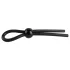 Pulselock Forge - justerbar lassoformad penisring i silikon (svart)