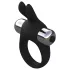 Pulselock Vantr - vibrerande kanin-penisring (svart) - 30 mm