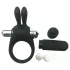 Pulselock Vantr - vibrerande kanin-penisring (svart) - 30 mm