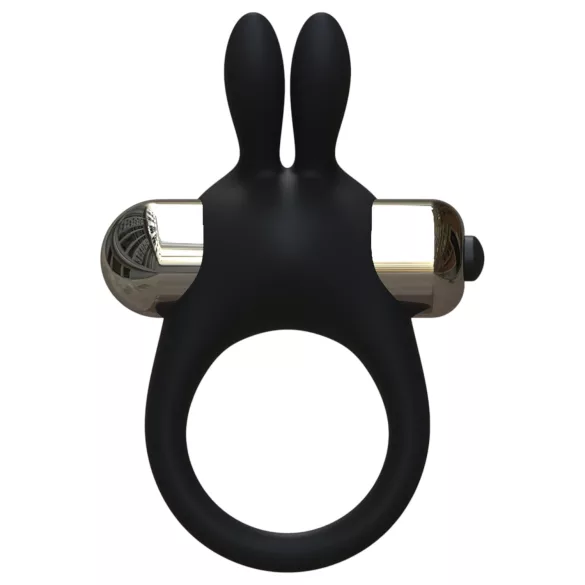 Pulselock Vantr - vibrerande kanin-penisring (svart) - 30 mm