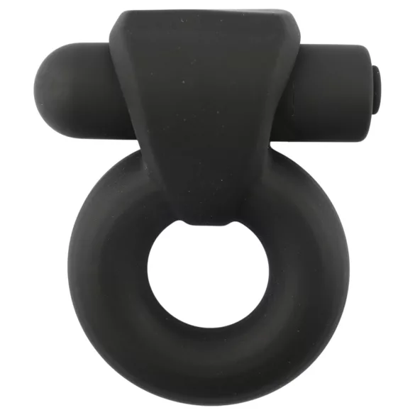 Pulselock Vantr - uppladdningsbar vibrerande penis- och pungring (svart) - 25 mm