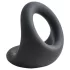 Pulselock Taur - konturrad penis- och testikelring (svart)