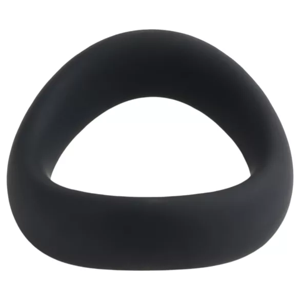 Pulselock Cocktura - vriden penisring i silikon (svart) - 5 cm