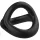 Pulselock Taur - Y-formad penis- och pungring (svart) - M