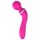 Ensamhet 2-i-1 - Massörer & G-punktvibrator med 3 tillbehör (rosa)