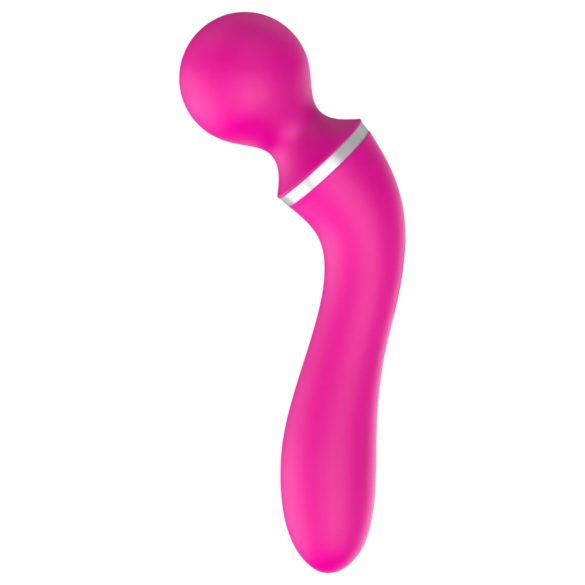 Ensamhet 2-i-1 - Massörer & G-punktvibrator med 3 tillbehör (rosa)