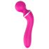 Ensamhet 2-i-1 - Massörer & G-punktvibrator med 3 tillbehör (rosa)