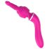 Ensamhet 2-i-1 - Massörer & G-punktvibrator med 3 tillbehör (rosa)