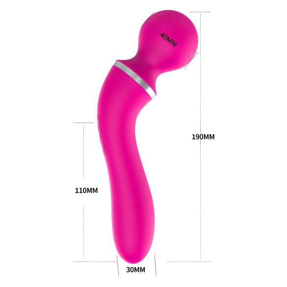 Lonely 2in1 - vibrator och g-punktmassagerare - 3 tillbehör - rosa
