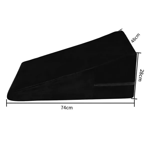 Desirel Magic Pillow - kilformad sexkudde - stor (svart)
