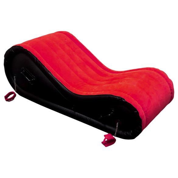 Magic Pillow - Uppblåsbar BDSM möbel - med handfängsel - stor röd
