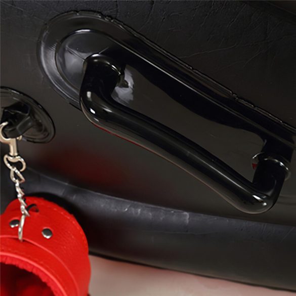 Magic Pillow - Uppblåsbar BDSM möbel - med handfängsel - stor röd