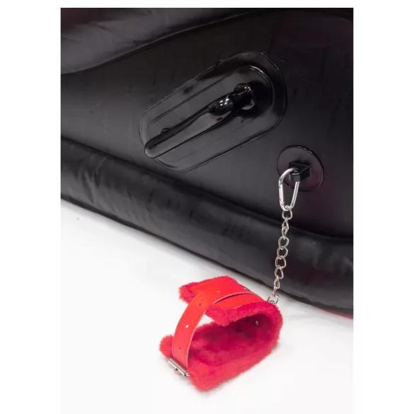 Desirel Magic Pillow - Uppblåsbar BDSM-sexmöbel - med handbojor (röd)