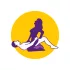 Desirel Magic Pillow - uppblåsbar kil-sexkudde (mörklila)