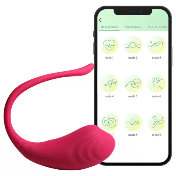 Funny Me - vibratorägg med appstyrning - uppladdningsbar - rosa