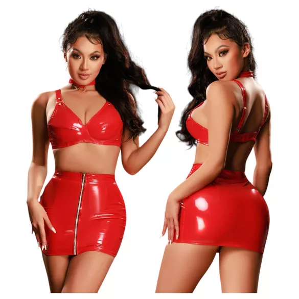JSY 033 - babydoll‑set - röd (L-XL)