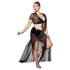 JSY 065 - svart babydoll‑set (XL-2XL)