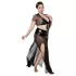 JSY 065 - svart babydoll‑set (XL-2XL)