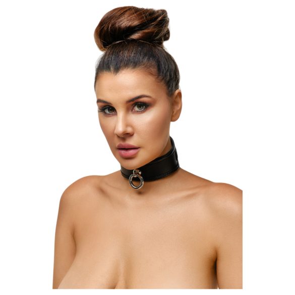 ZADO - halsband läder svart