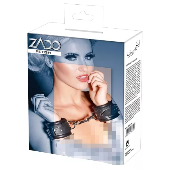 ZADO - handledsbojor i läder med karbinhake - svart