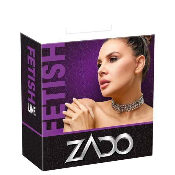 ZADO - halsband med kedja - metall - silver