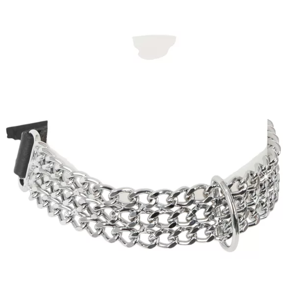 ZADO - halsband med kedja - metall - silver